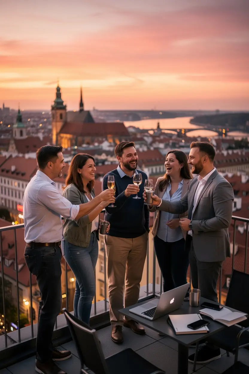 Modern office workspace