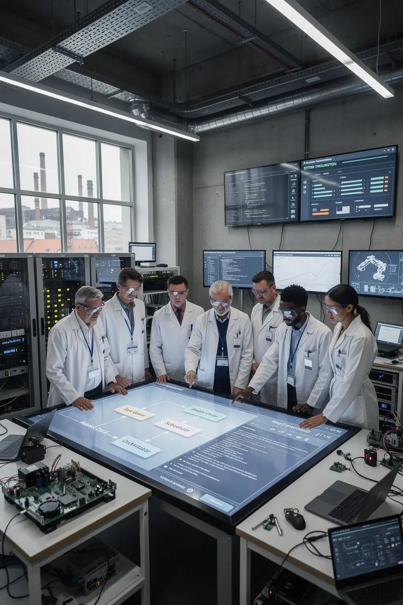 Professional team collaboration